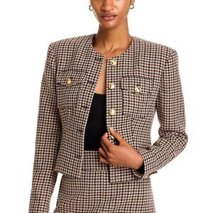 Ronny Kobo “Jerry” Tweed Jacket – Red – Size S– NWT